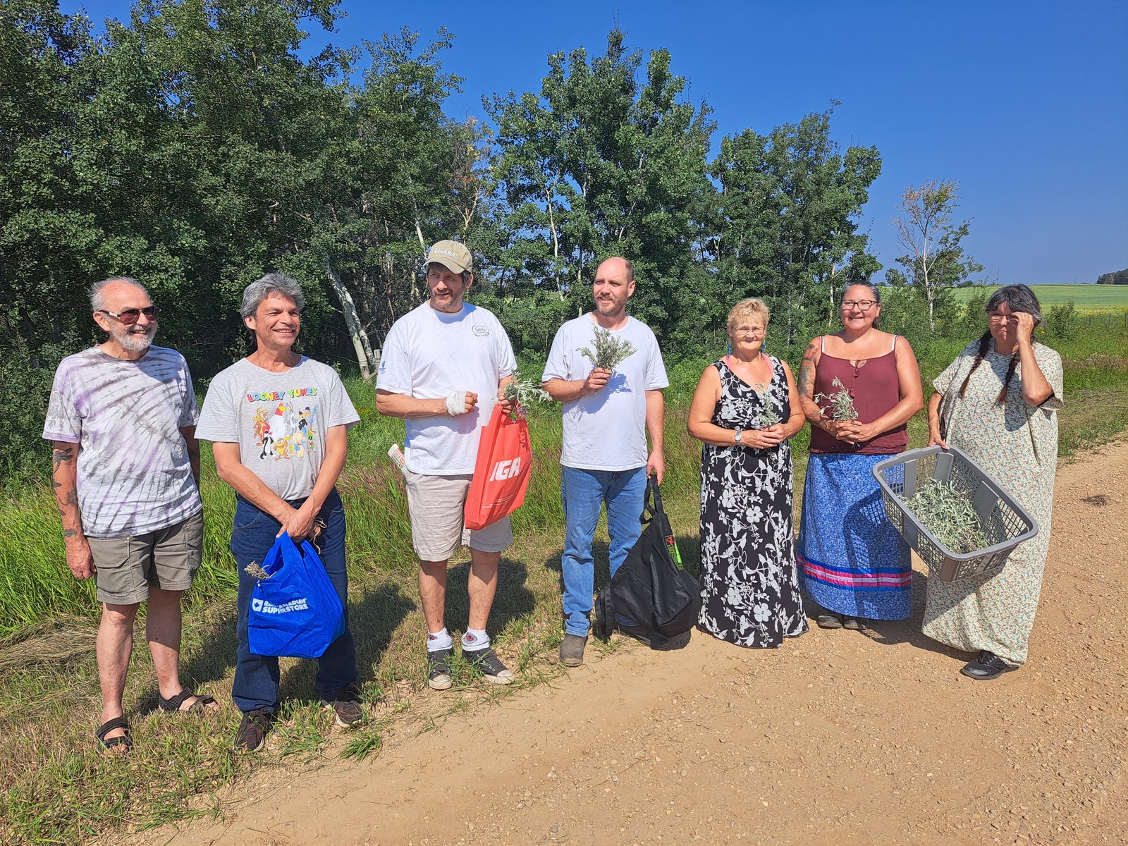 Seeking the 4 sacred medicines. 